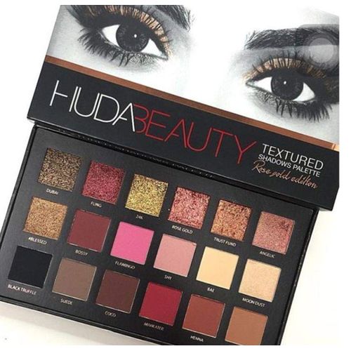Huda Beauty Textured Shadows Palette - Rose Gold Edition