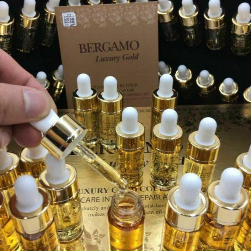 Bergamo Luxury 24K Gold Collagen & Caviar Wrinkle Serum