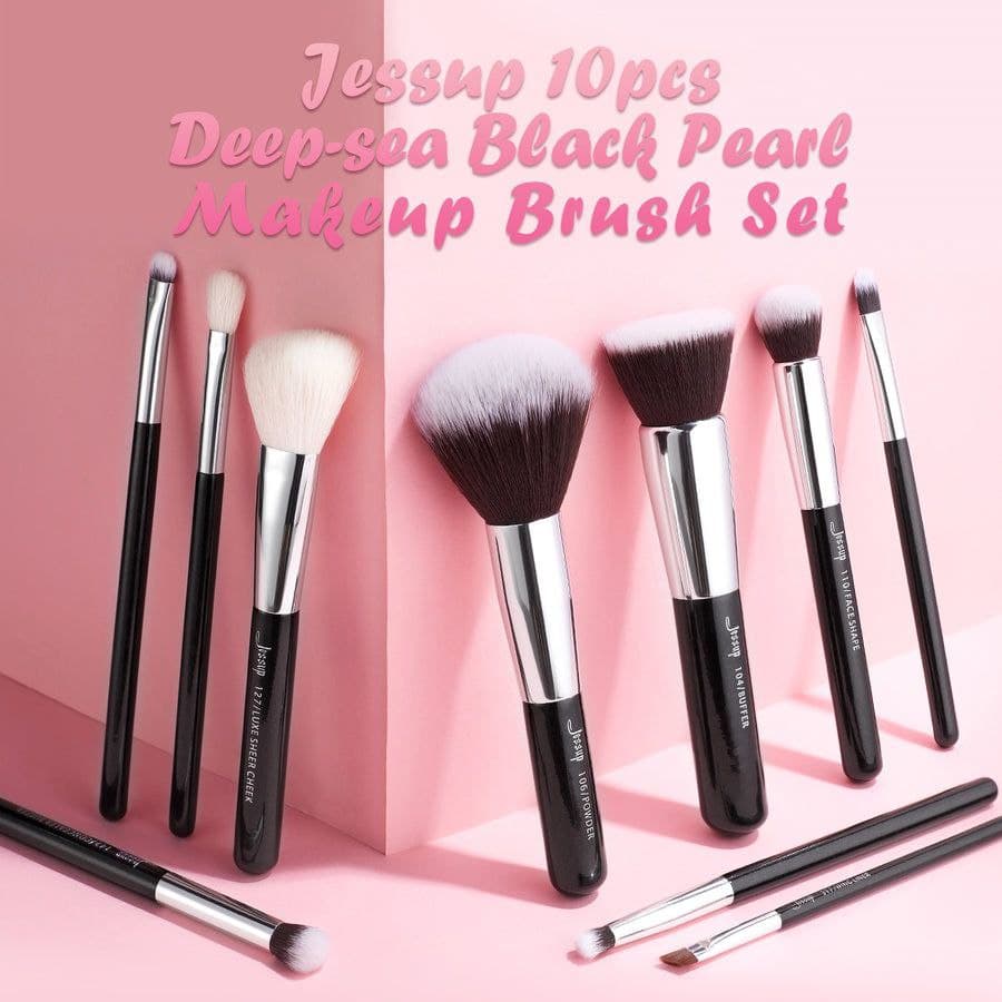 Jessup Individual 10 Pcs Basic Makeup Brush Set T156